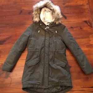 Olive winter coat